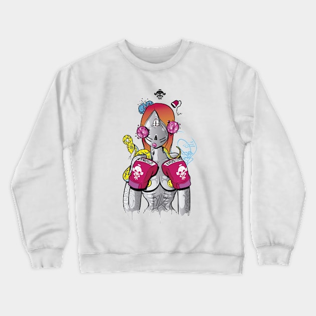 Boxeadora Crewneck Sweatshirt by cereso monky